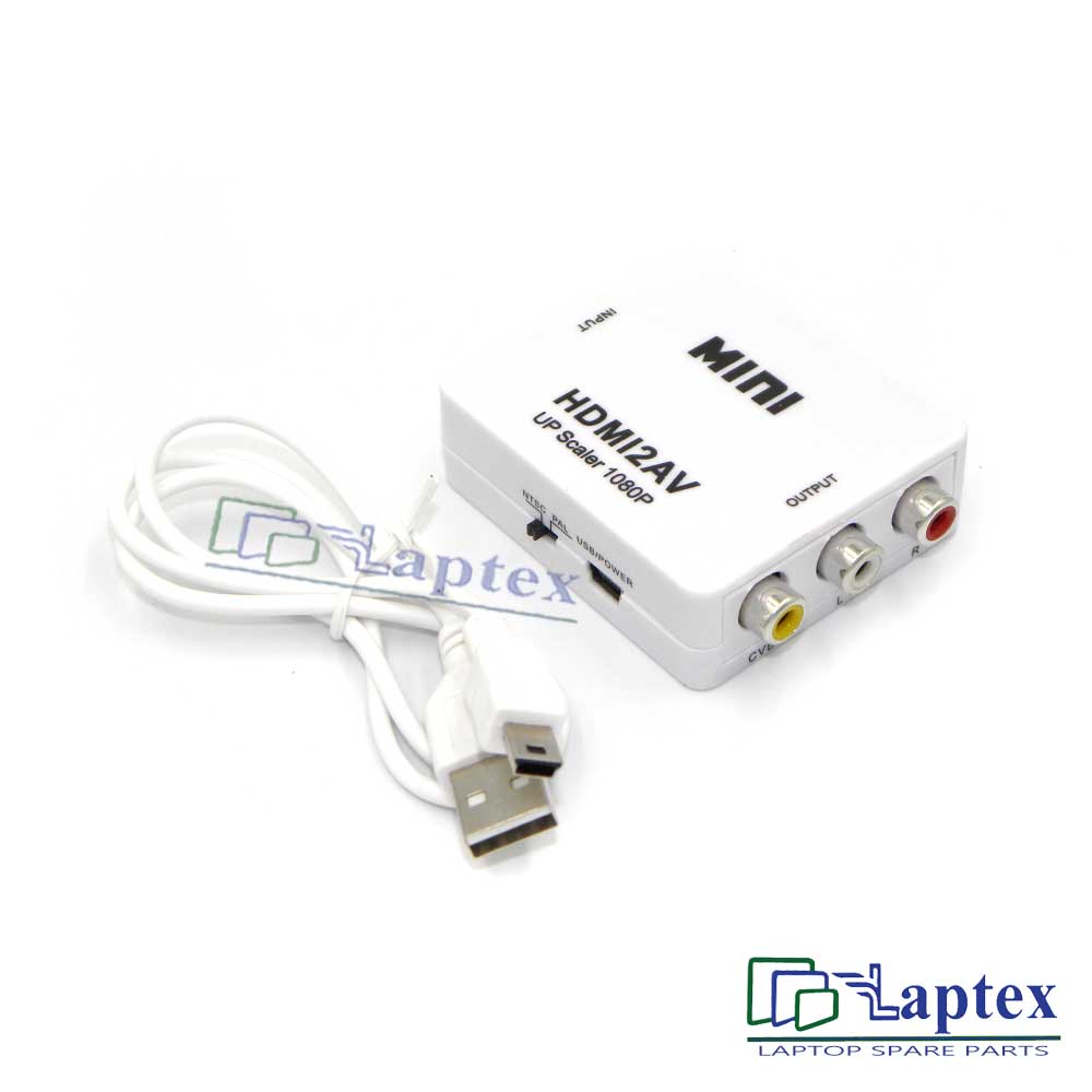 Mini HDMI2AV Video Converter UP Scaler 1080P